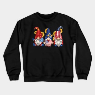 American Gnomies Happy July 4th Independence Day Crewneck Sweatshirt